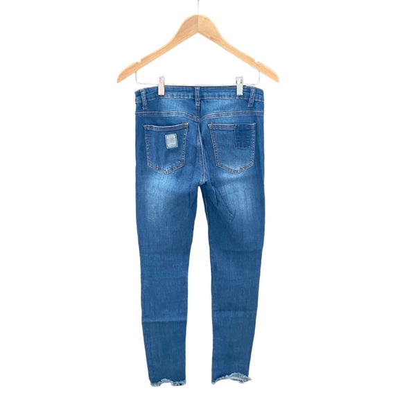 JC & JQ Women's Distressed Block Denim Jeans - Size 5 - Picture 3 of 6